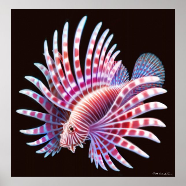 Coral Reef Lionfish Poster (Front)
