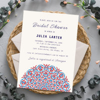 Coral Reef Marble Stone Mandala Bridal Shower