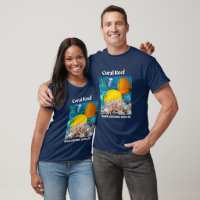 Coral Reef Marine Life Blue T-Shirt