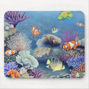 Coral reef mouse pad