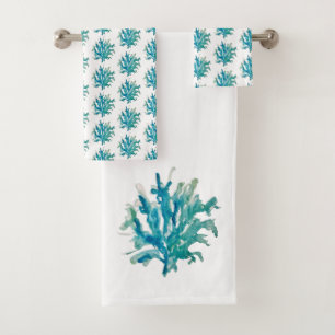 Coral Reef Painting Bath Towel Set
