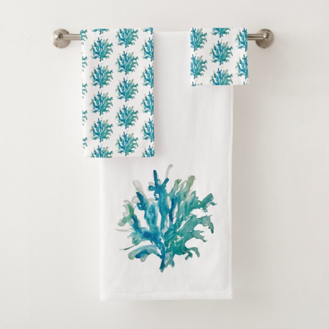 Coral Reef Painting Bath Towel Set (Insitu)