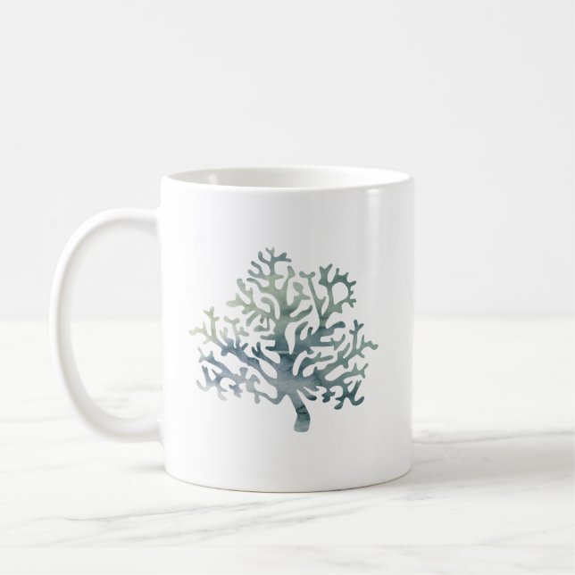 Coral Reef Painting Beach Lover Coffee Mug (Left)
