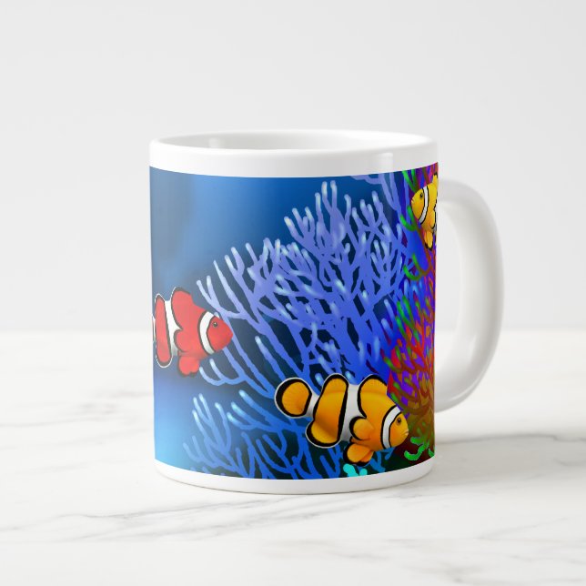 Coral Reef Percula Clownfish Speciality Mug (Front Right)