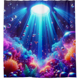 Coral Reef Sanctuary - Underwater Elegance Shower Curtain
