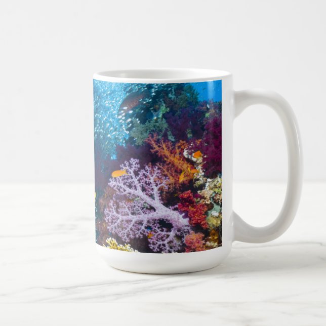 Coral Reef Scenery | Bigeye Or Goggle-Eye Coffee Mug (Right)