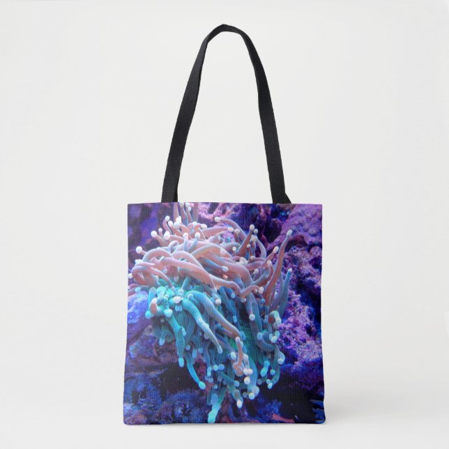 Coral reef sea anenome tote bag (Front)