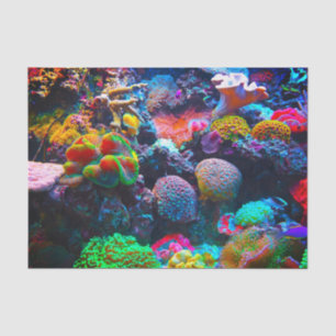 Coral reef tissue paper