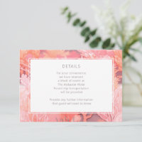 Coral Reef Vibrant Blush pink Details