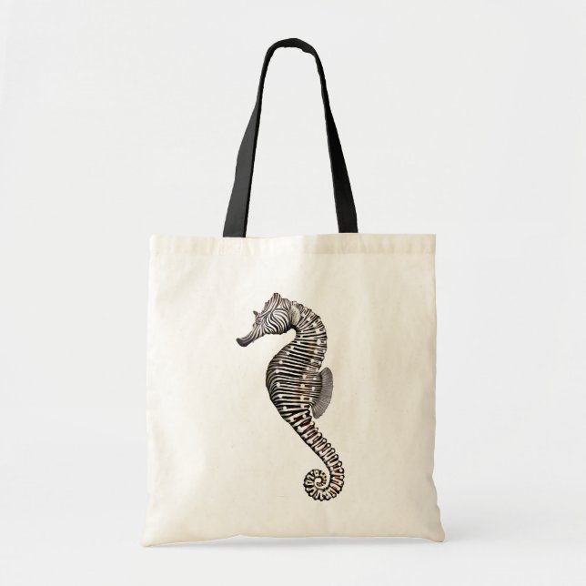 Coral Reef Zebra Seahorse Bag (Front)