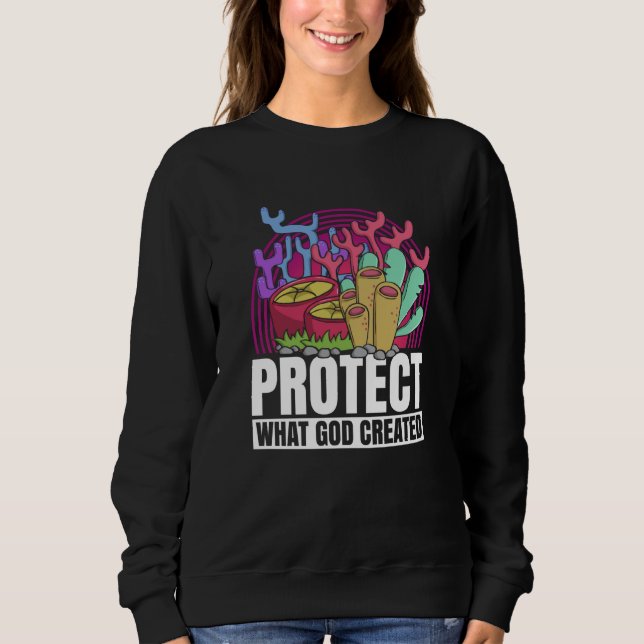 Coral Reefs Nature Snorkling Ocean Environment Sweatshirt (Front)