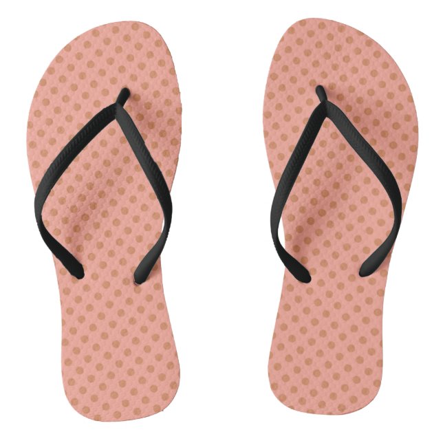 Coral retro thongs (Footbed)