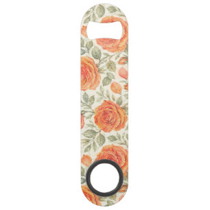 Coral Rose & Sage Garden Pattern