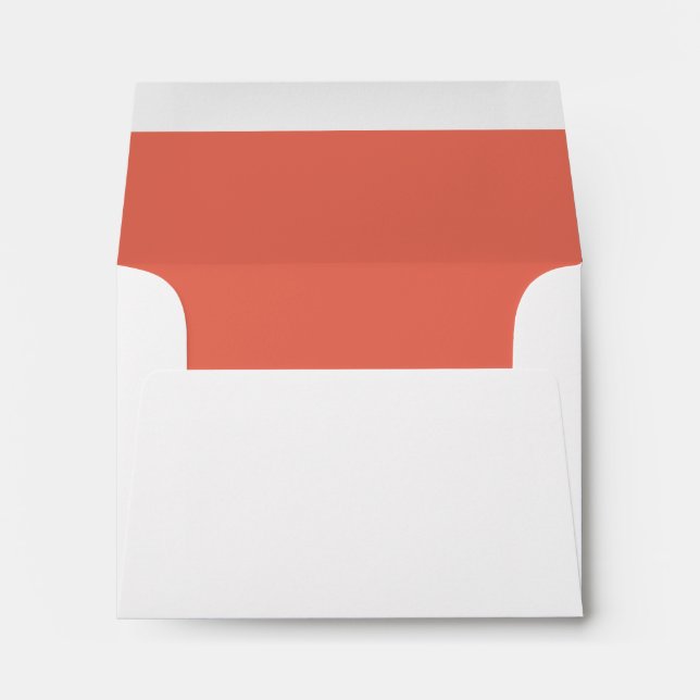 Coral RSVP Wedding Response B21 Envelopes (Back (Bottom))
