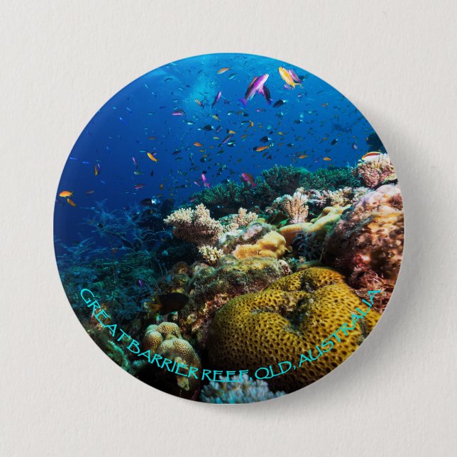 Coral Sea Button (Front)