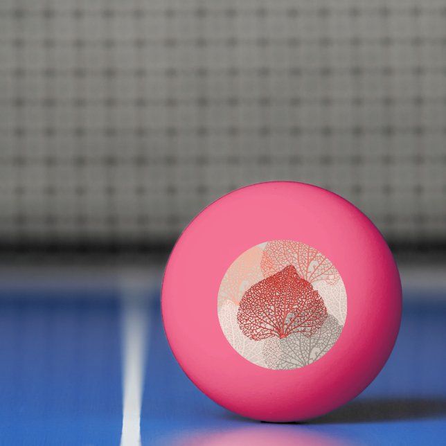 Coral Shadow Ping Pong Ball (Net)