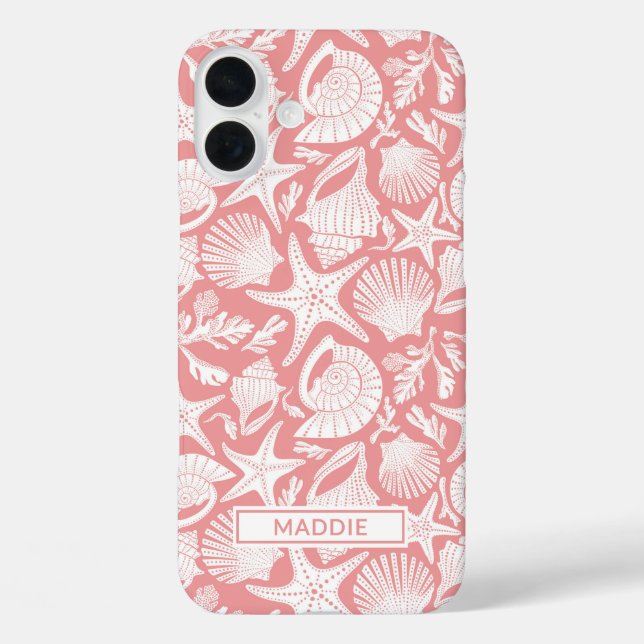 Coral Shells Personalised Case-Mate iPhone Case (Back)