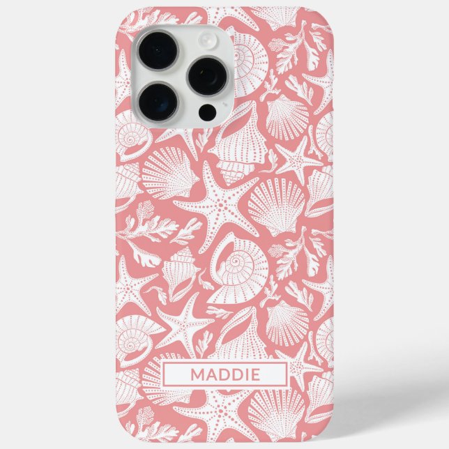 Coral Shells Personalized Case-Mate iPhone Case (Back)