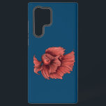 Coral Siamese fighting fish Samsung Galaxy Case<br><div class="desc">Siamese fighting fish drawn in Illustrator then coloured in Photoshop.</div>