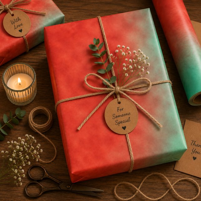 Coral Sky Memory Wrapping Paper Sheet (Creator Uploaded)