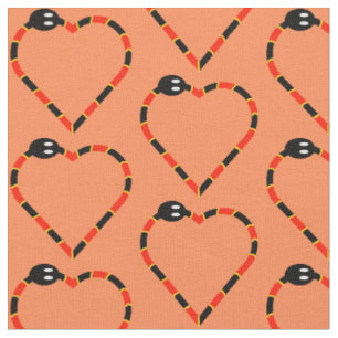 Coral Snake Heart Fabric