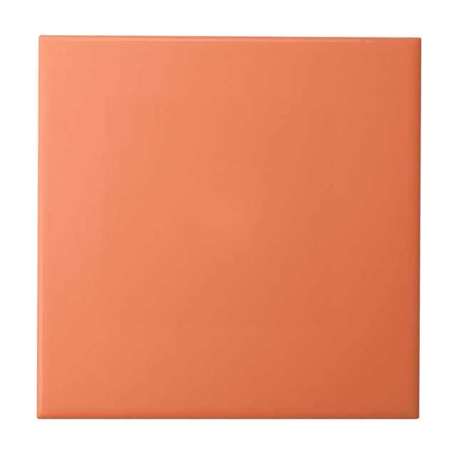 Coral Solid Color Ceramic Tile (Front)