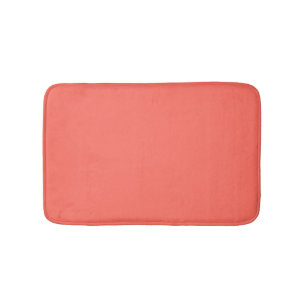 Coral Solid Colour Bath Mat