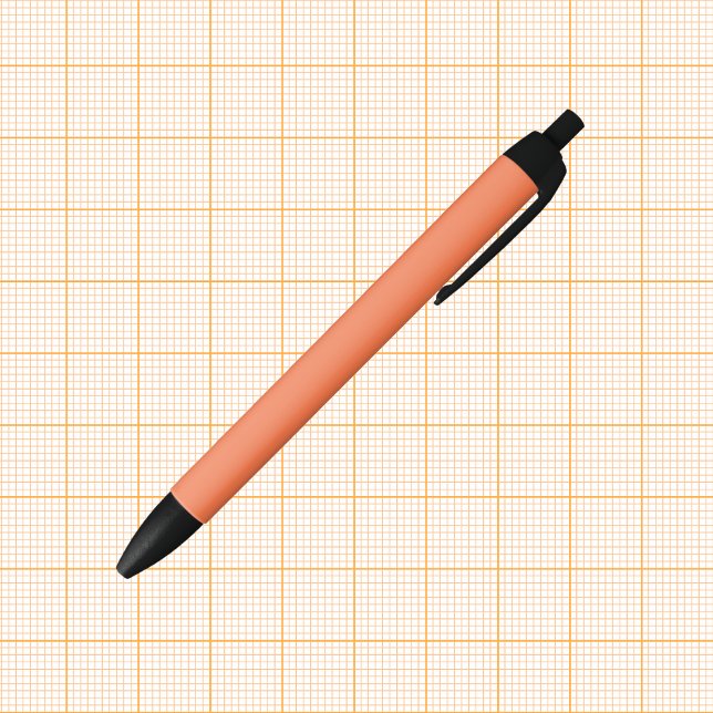Coral Solid Colour Black Ink Pen (Creator Uploaded)