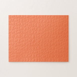 Coral Solid Colour Blank Background Jigsaw Puzzle