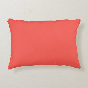 Coral (solid colour) Decorative Cushion