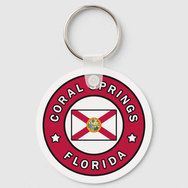 Coral Springs Florida Key Ring (Front)