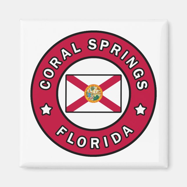 Coral Springs Florida Magnet (Front)
