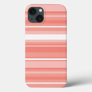 Coral stripes Case-Mate iPhone case