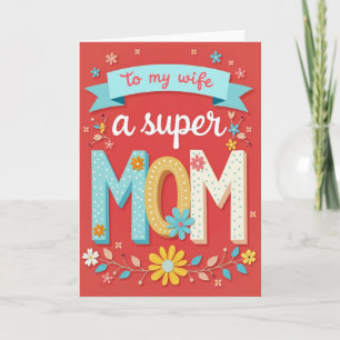 Coral Sweet Wife Card