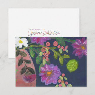 Coral Tango thank you / note card