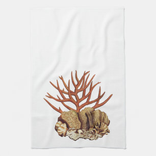 Coral Tea Towel