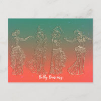 Coral Teal Belly Dancing Dancers Dance Lessons