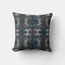 Coral Teal Rust Navy Southwest Look Large Mosaics