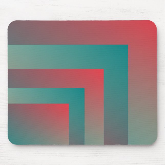 coral teal shades mouse pad (Front)