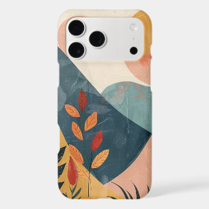 Coral Teal Twin Suns Boho Mountain Landscape