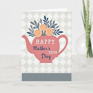 Coral Teapot Mothers Day Card