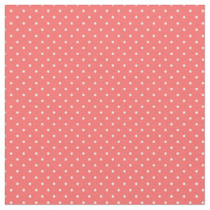 Coral Tiny Dots Fabric