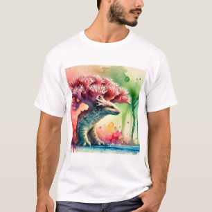 Coral Tree 031024AREF106 - Watercolor T-Shirt