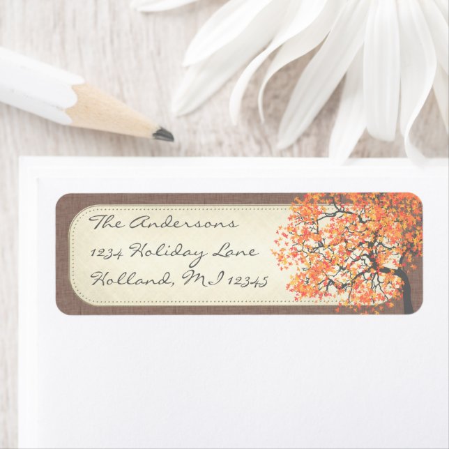 Coral Tree Return Address Label (Insitu)