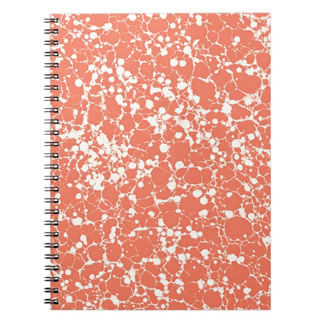 Coral Vein Marble Notebook (Front)