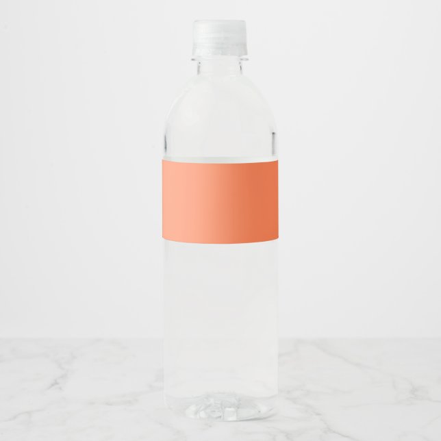 Coral Water Bottle Label (Front)