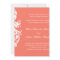 Coral Wedding Invitation