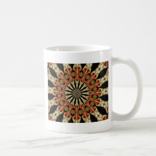 Coral With Coffee and Cream Mandala Mug
