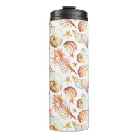 Coral With Shells And Crabs Pattern