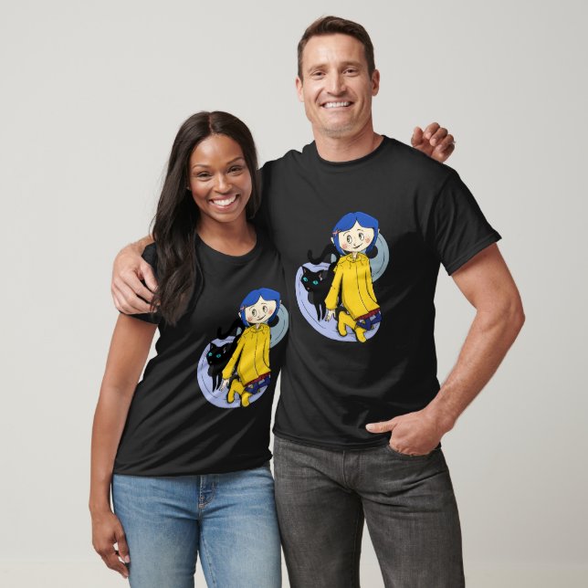 Coraline and Cat T-Shirt (Unisex)
